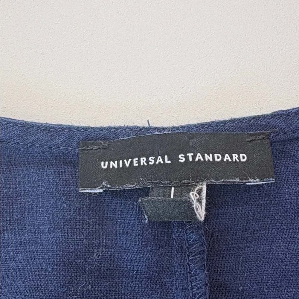 Universal Standard Cabana Caftan Dress Linen Blend Boho Lagenlook Size L (22-24) - Picture 2 of 10